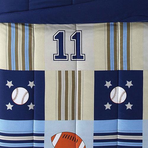 My World Kids Denim & Khaki Sports Comforter Set