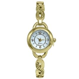 Womens White Easy Read Dial Infinity Bracelet Watch - LWBN04BV