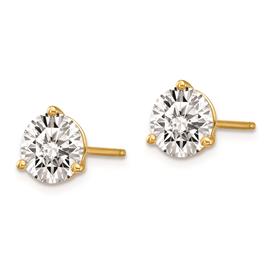 Pure Fire 14kt. Yellow Gold 2ctw. Certified Lab Diamond Earrings