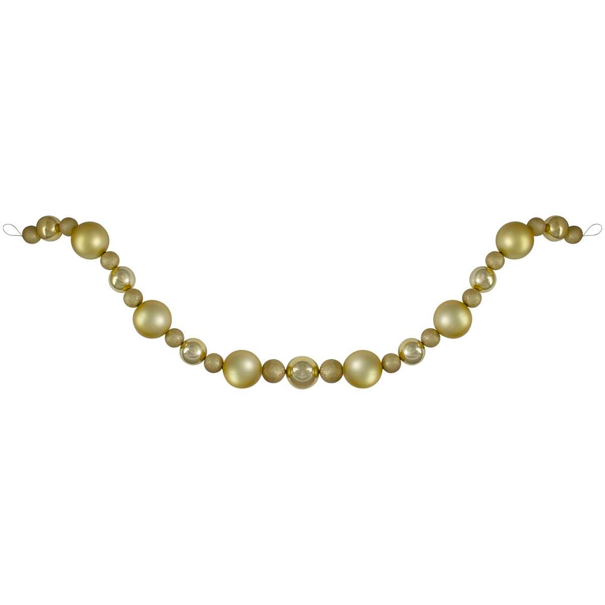 Northlight Seasonal 6ft. Vegas Gold Ball Christmas Garland
