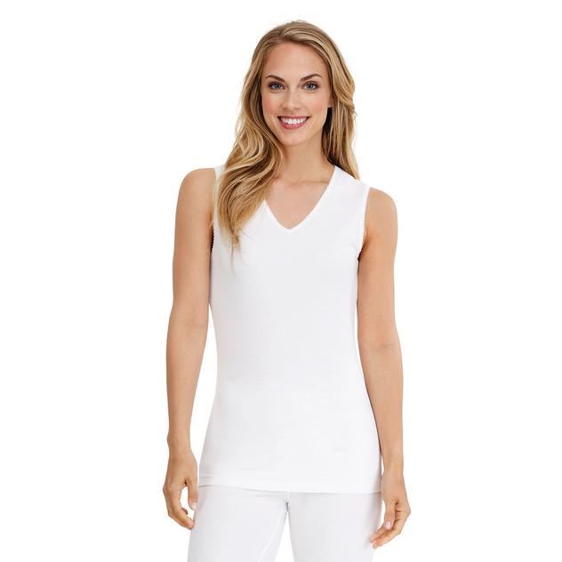 Womens Cuddl Duds® SoftWear with Lace Trim Tank Top