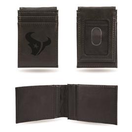 Mens NFL Houston Texans Faux Leather Front Pocket Wallet