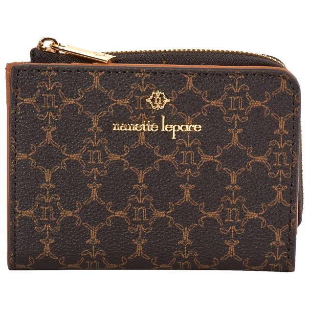 Womens Nannette Lepore Mizi Small Bifold Wallet - Chocolate