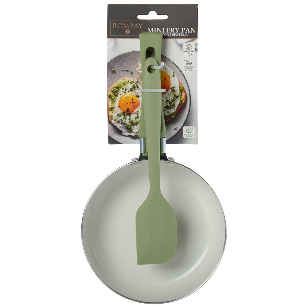 Bombay 5.5in. Ceramic Mini Fry Pan With Spatula