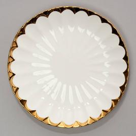 Bombay Gold Rim Scallop Salad Plate