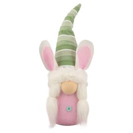 Northlight Seasonal Gnome Girl with Bunny Ears Easter Figurine