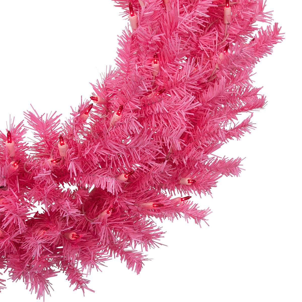 Northlight Seasonal 36in. Pink Spruce Artificial Christmas Wreath