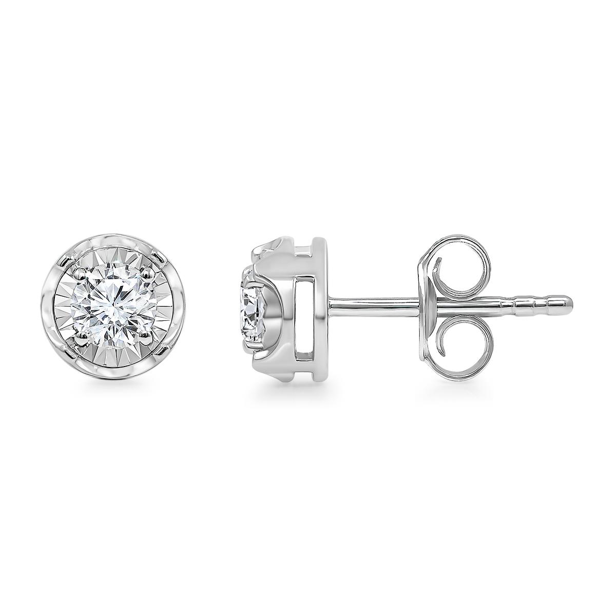 Nova Star(R) 1/2ctw. Silver Lab Grown Diamond Stud Earrings