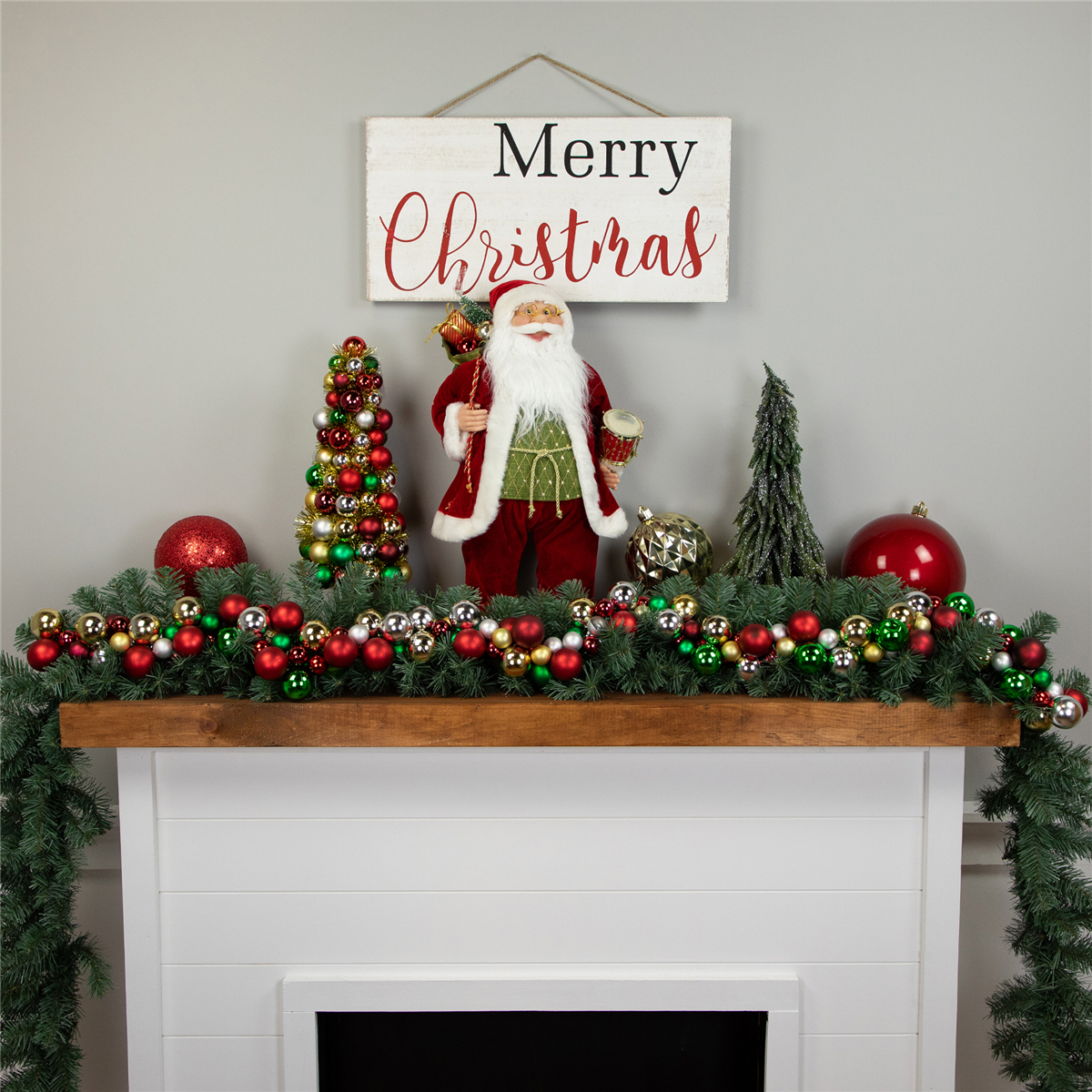 Northlight 6ft. Shatterproof Traditional Christmas Ball Garland
