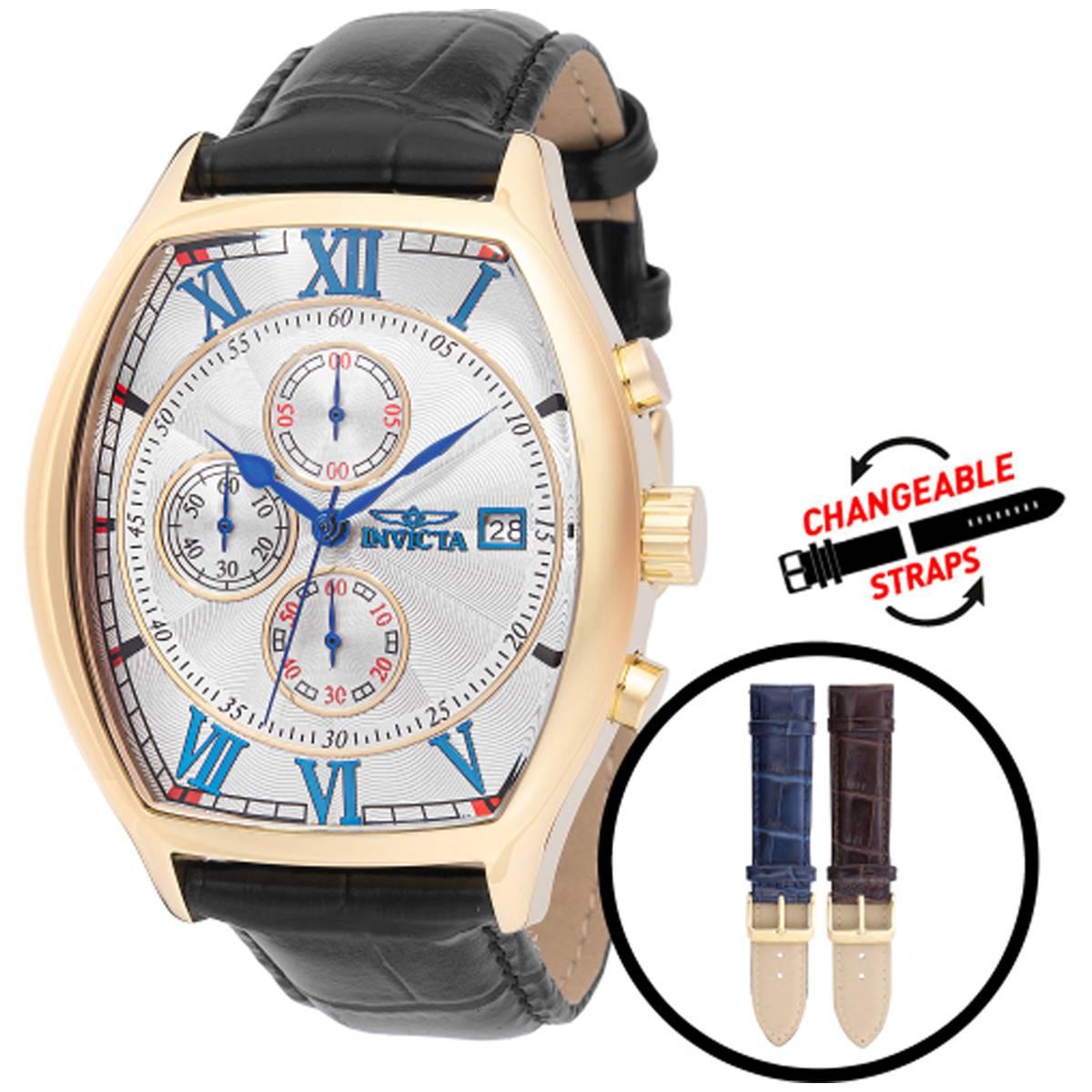 Mens Invicta Specialty Silver Dial Quartz Watch - 49840