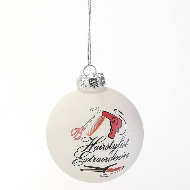 Hairstylist Extraordinaire Glass Ball Ornament