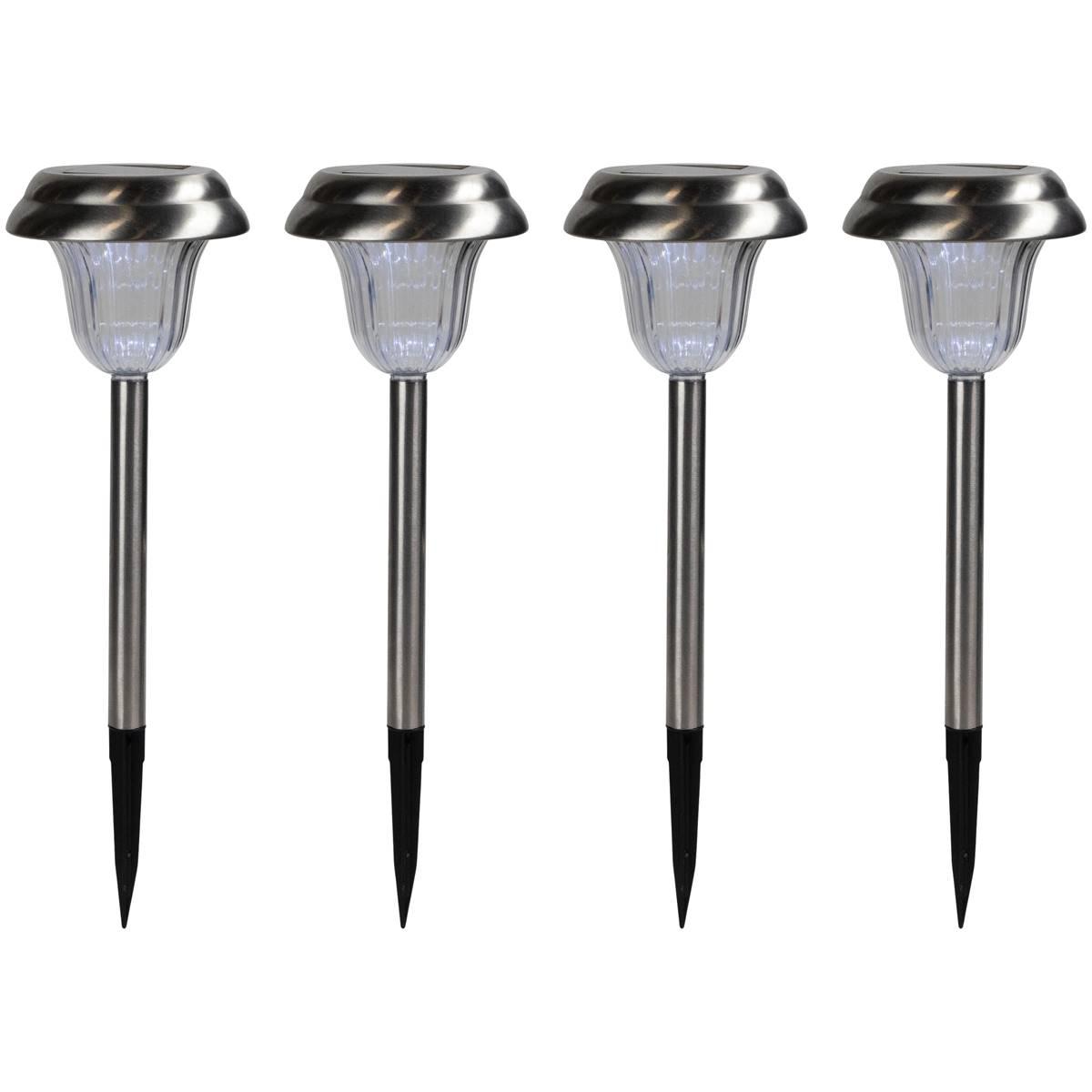 Northlight Seasonal Solar Powered LED Lights - Set of 4