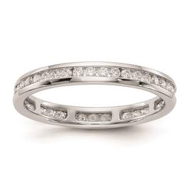 Pure Fire 14kt. White Gold Lab Grown 1/2ctw. Eternity Band