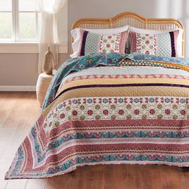 Greenland Home Fashions(tm) Thalia Velvet Embellished Bedspread Set