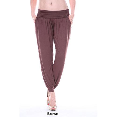 Womens White Mark Solid Harem Pants