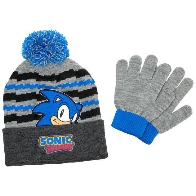 Boys (4-7) Capelli® New York Sonic™ Head Stripe Hat & Gloves