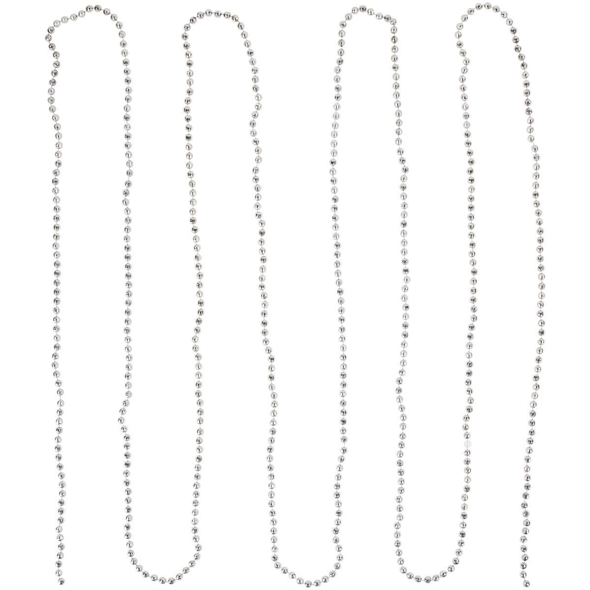 Northlight Seasonal Metallic Faceted Beaded Christmas Garland