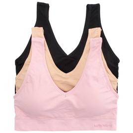 Plus Size Kathy Ireland 3pk Ribbed Seamless Bras - 3PKBRA3394