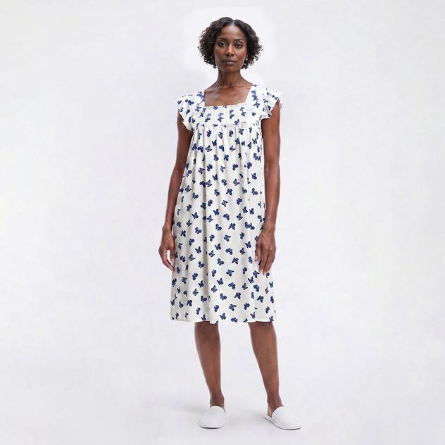 Womens Dreaming of Jules Flutter Sleeve Butterfly Nightgown
