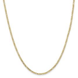 Gold Classics(tm) 10kt. 2.2mm 24in Figaro Link Chain Necklace