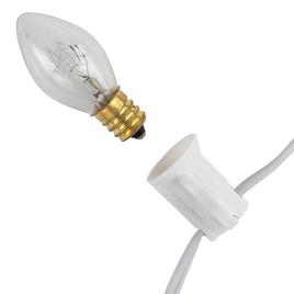 Northlight Seasonal 25ft. Clear C7 Christmas Lights - White Wire