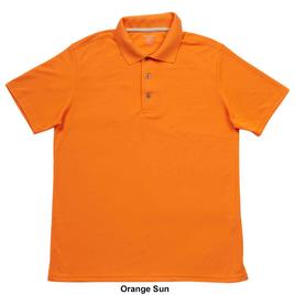 Mens Architect® Solid Mesh Stitch Short Sleeve Golf Polo