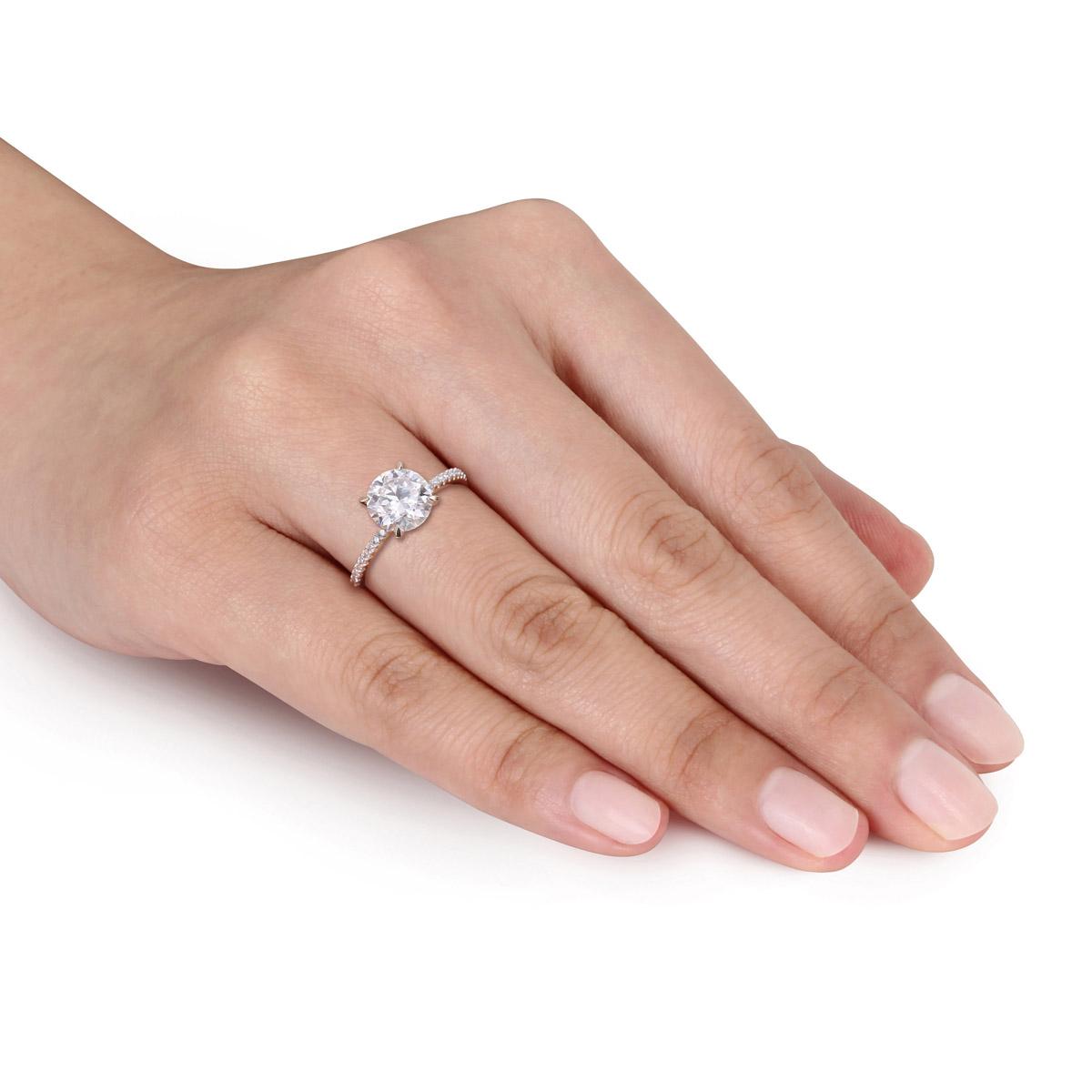 Gemstone Classics™ 14kt. Gold 1 4/5ctw. Moissanite Ring