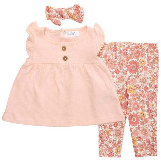 Baby Girl (NB-9M) René Rofé® Heart Top & Butterfly Leggings Set