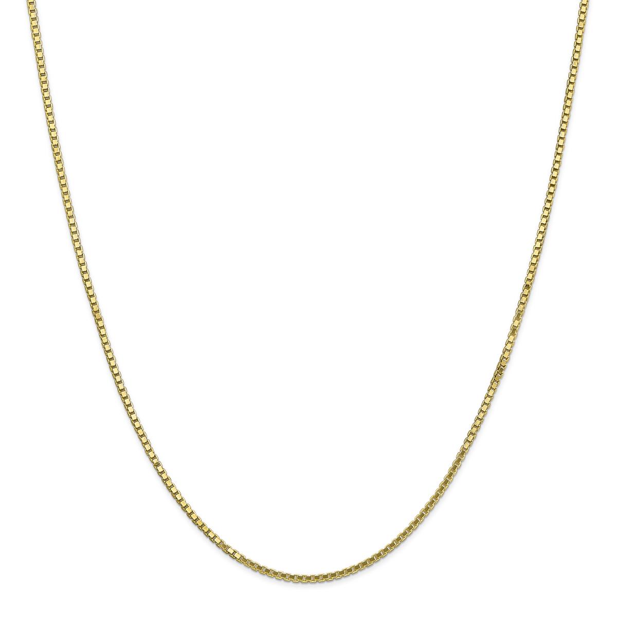 Gold Classics(tm) 10kt. Gold 1.5mm 7in. Box Chain Bracelet
