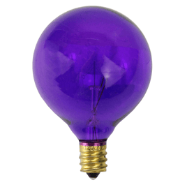 Northlight 25ct. G50 Purple Replacement Christmas Bulbs