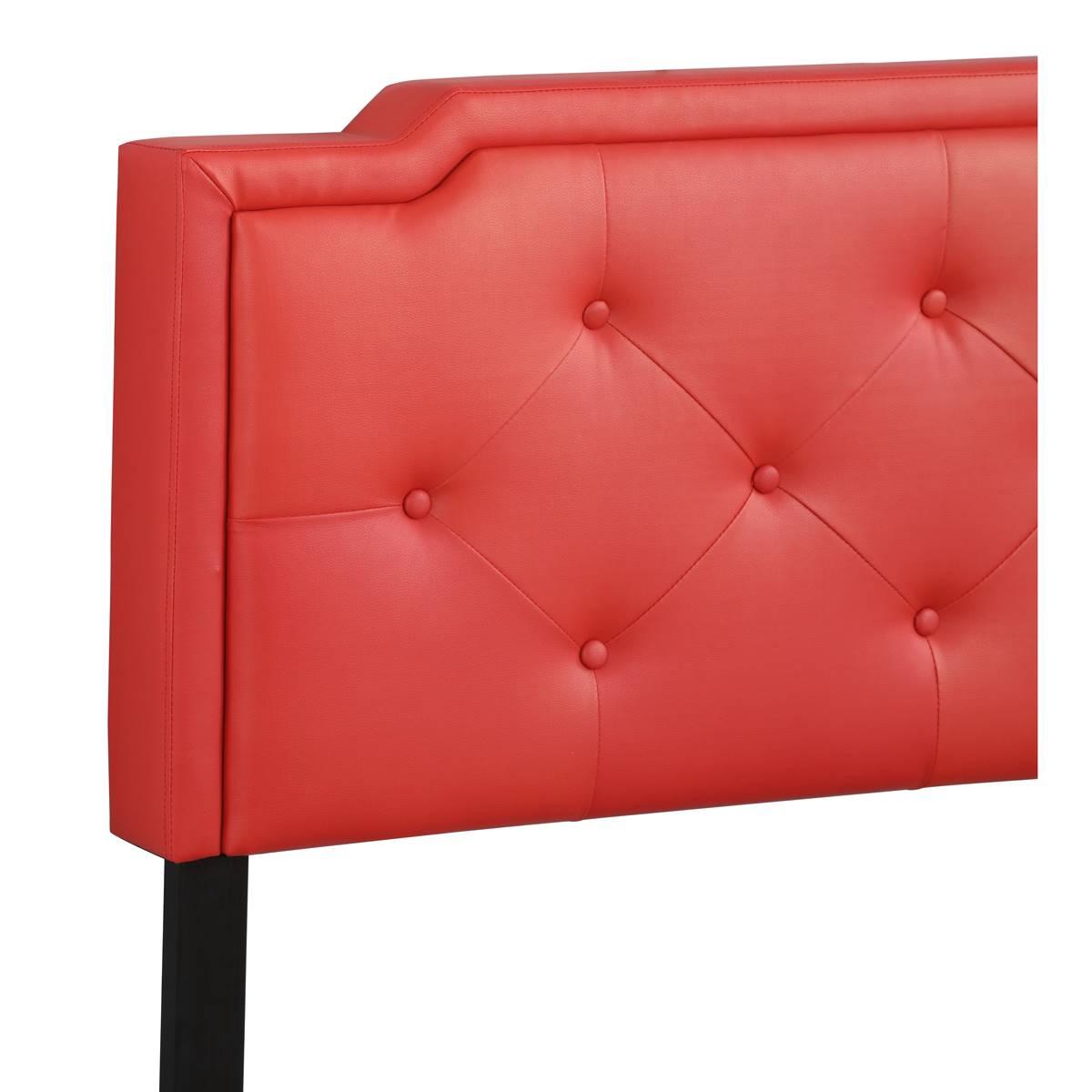 Passion Furniture Deb Jewel Tufted Panel Bed Frame - Queen