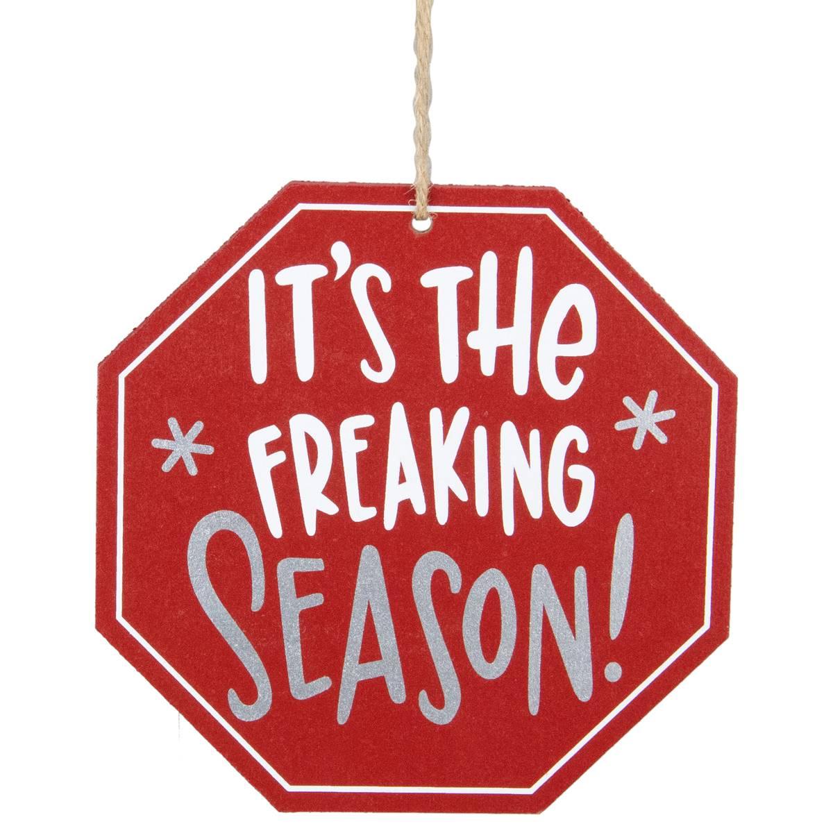 Northlight Seasonal 5in. Octagonal Wooden Sign Christmas Ornament