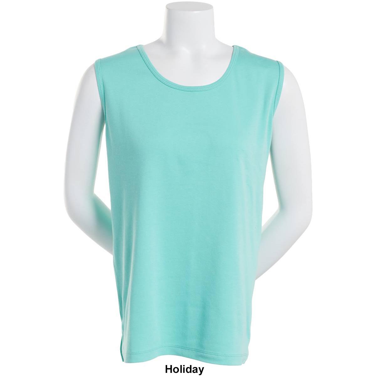 Plus Size Hasting &amp; Smith Basic Solid Round Neck Tank Top