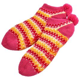 Womens MUK LUKS(R) Cozy Footie Cabin Sock Slippers
