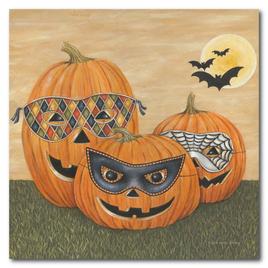 Courtside Market Funny Pumpkins Wall Art - 16x16
