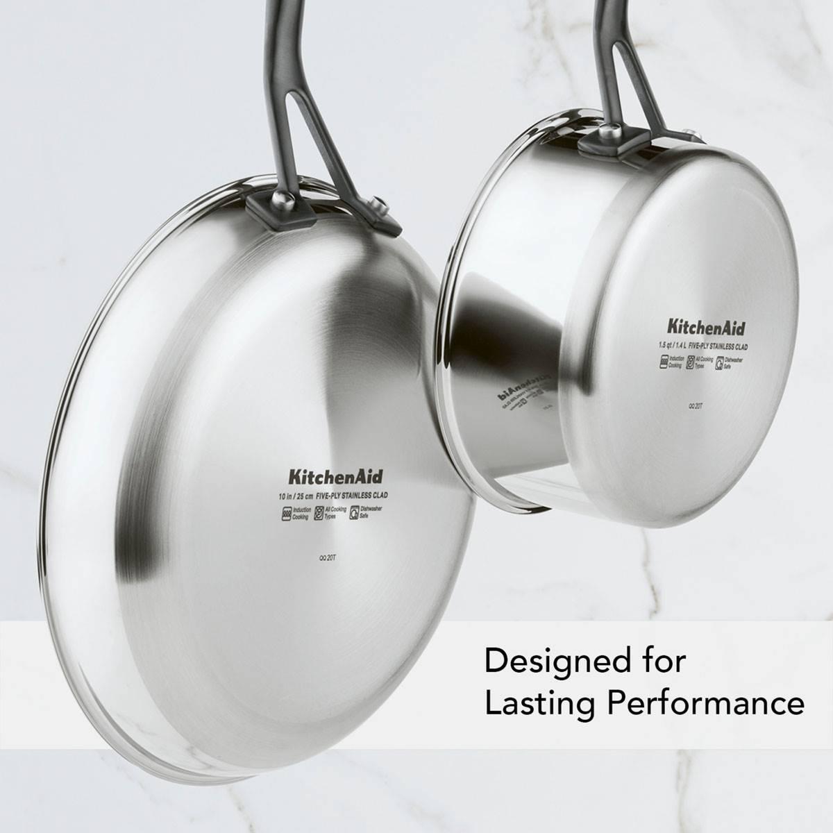KitchenAid® 8.25in. 5-Ply Stainless Steel Nonstick Frying Pan