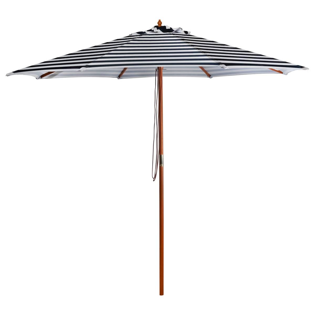 Northlight Seasonal 8.5ft. Striped Outdoor Patio Market Umbrella