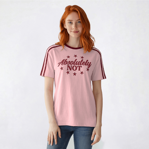 Juniors Attitude Not Included Absolutely Not Striped Tee