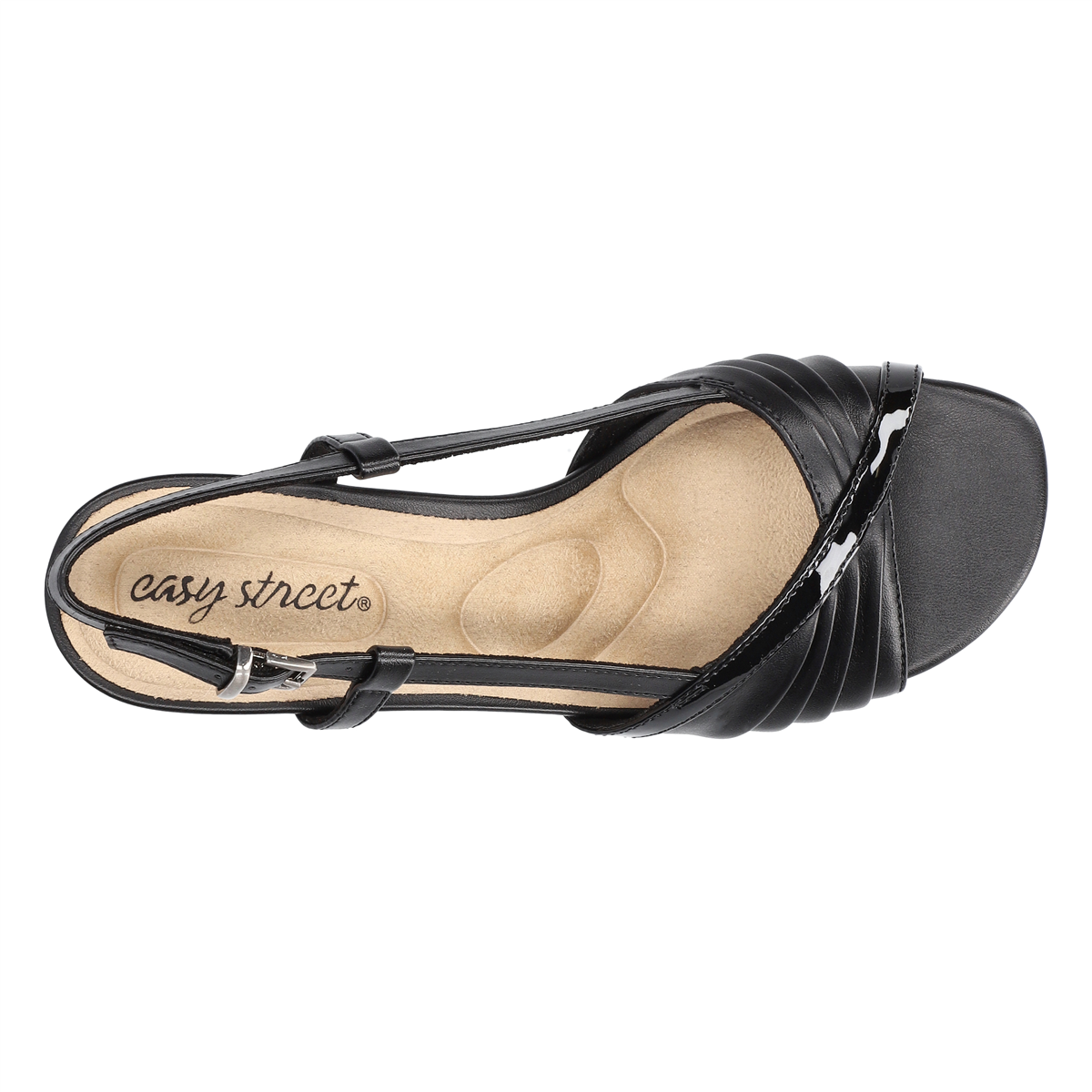 Womens Easy Street Delite Kitten Heel Dress Sandals