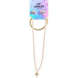 Kids Lil'' Ashley Gold-Tone & Pink Ballerina Jewelry Set