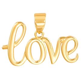 Gold Classics(tm) 10kt. Yellow Gold Polished Cursive Love Pendant