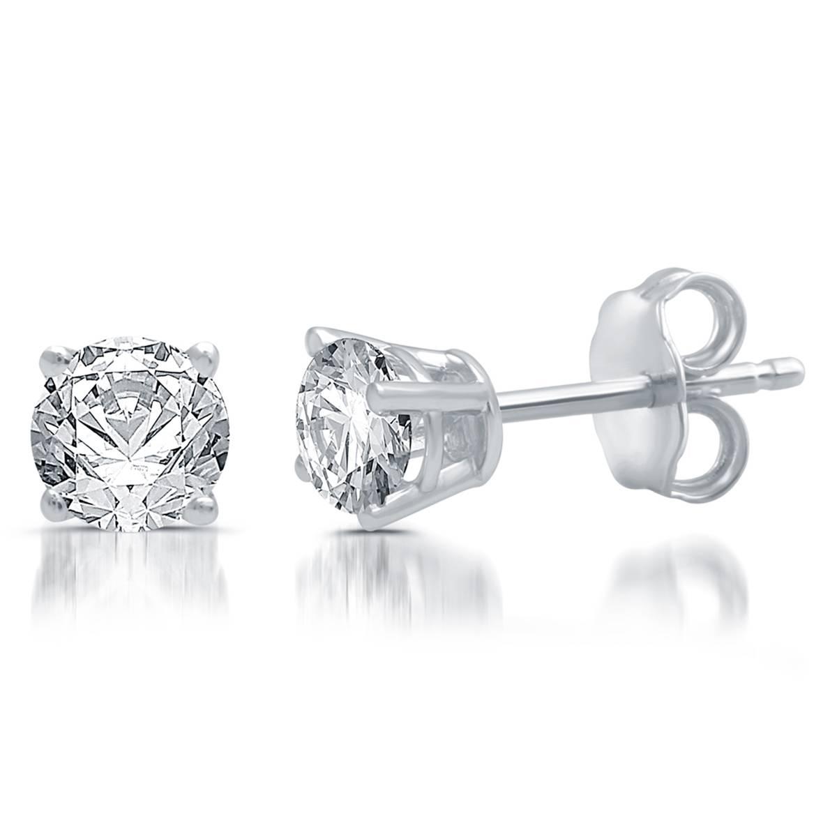Nova Star(R) White Gold & 1/2ctw. Lab Grown Diamond Stud Earrings