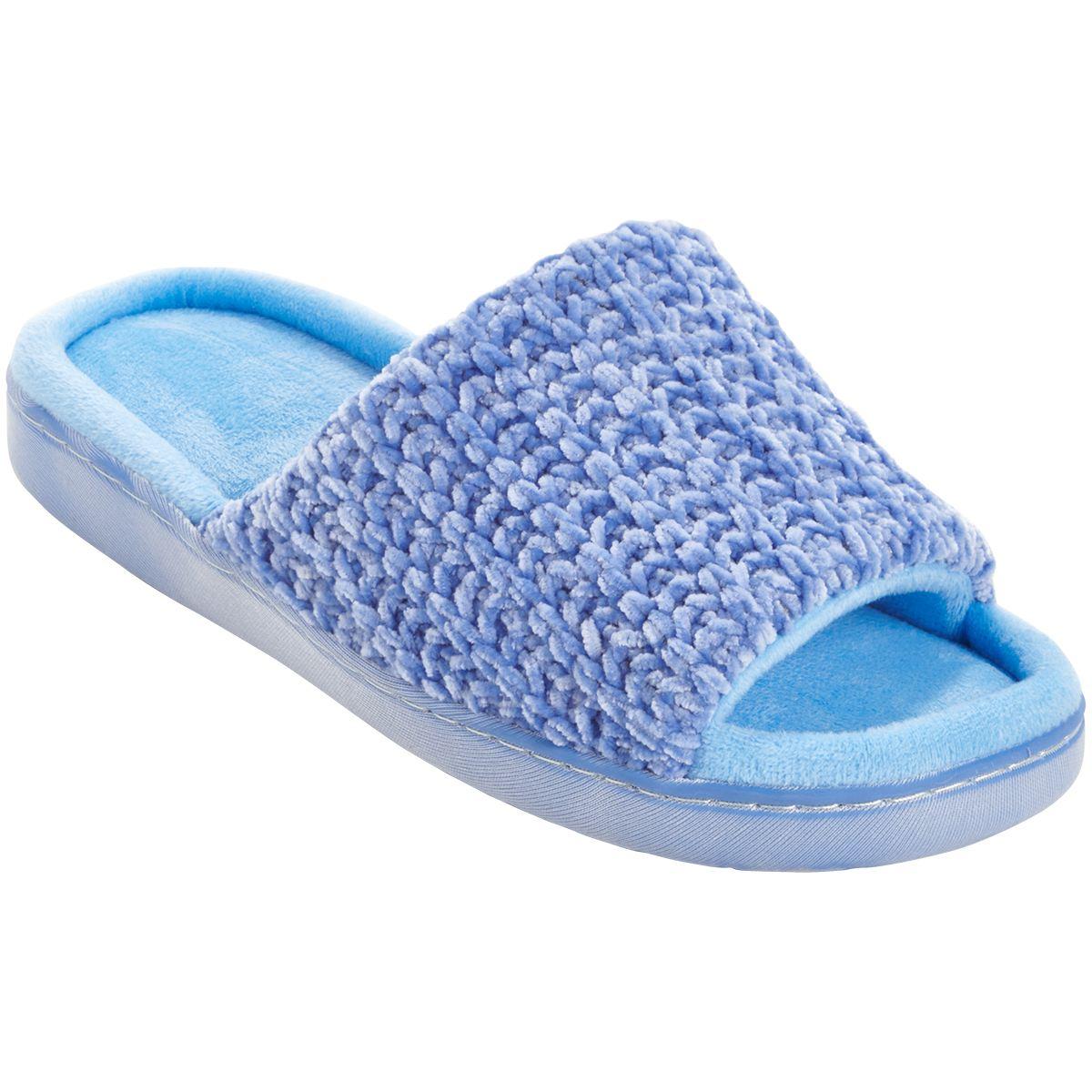 Womens Ella & Joy Chenille Slide Slippers