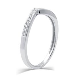 Loveblooms™ Two-Tone 1/4cttw. Diamond Halo Bypass Bridal Set