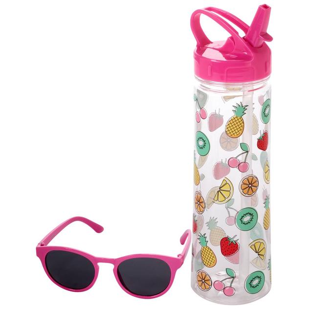 Girls Capelli® New York Fruit Water Bottle w/ Sunglasses