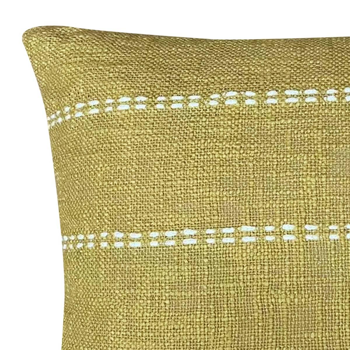 Harper Loft Melba Cotton Wheat Decorative Throw Pillow - 18x18