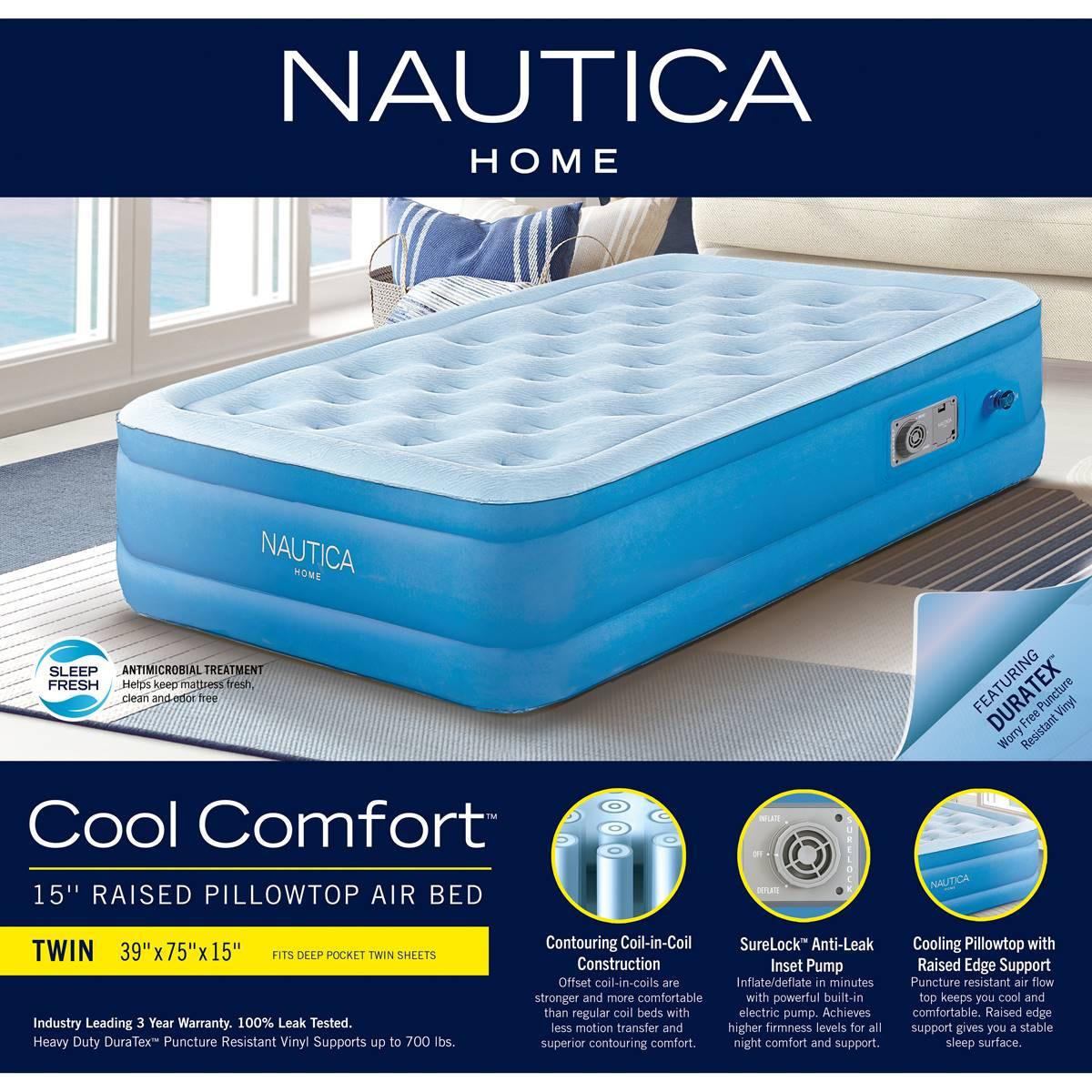 Nautica Home Cool Comfort Twin Pillowtop Air Mattress
