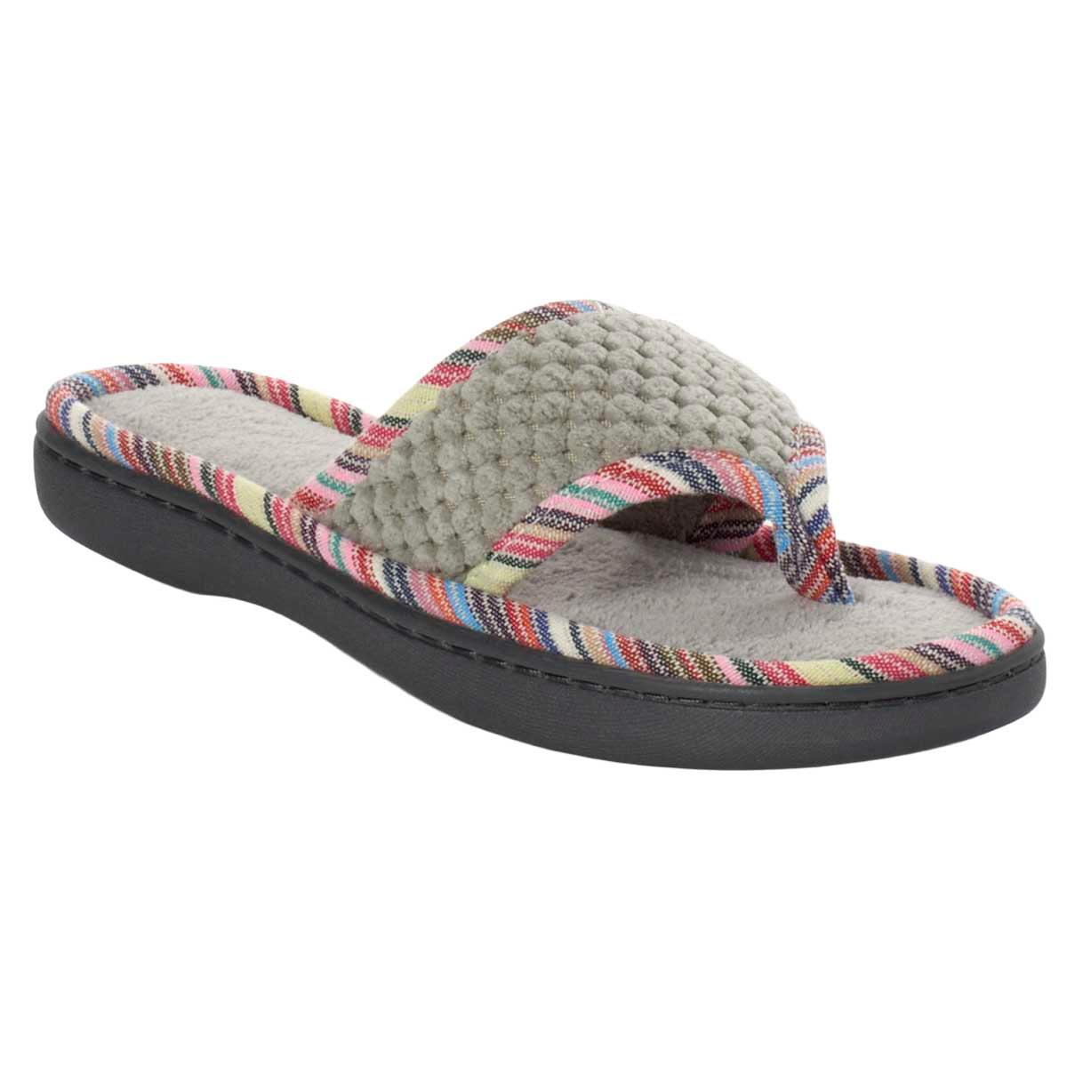 Womens Nanette Lepore Textured Thong Slippers