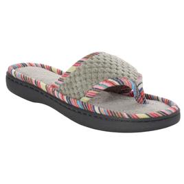 Womens Nanette Lepore Textured Thong Slippers