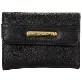 Womens Stone Mountain Embossed Paisley Trifold Wallet